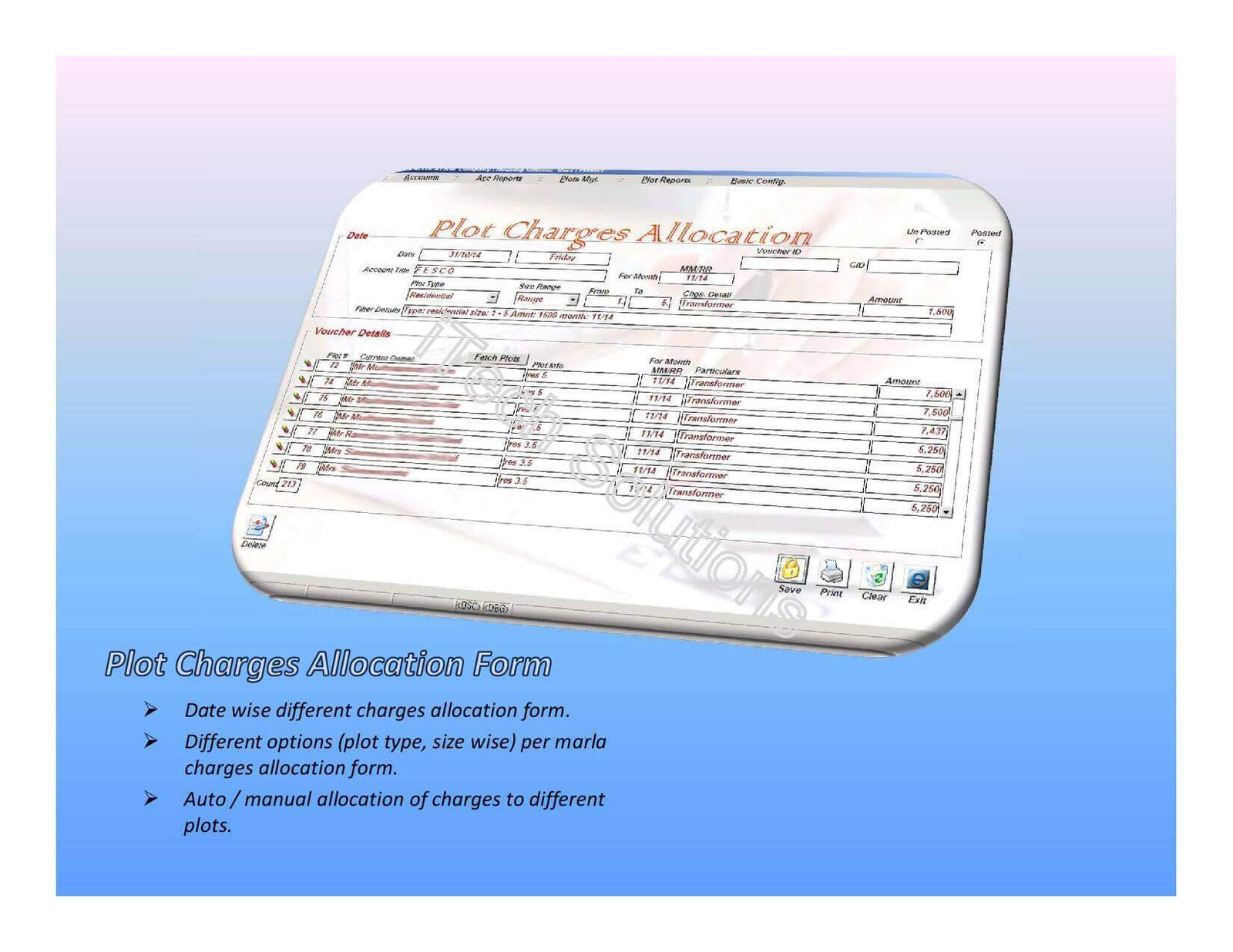 Charges Allocation