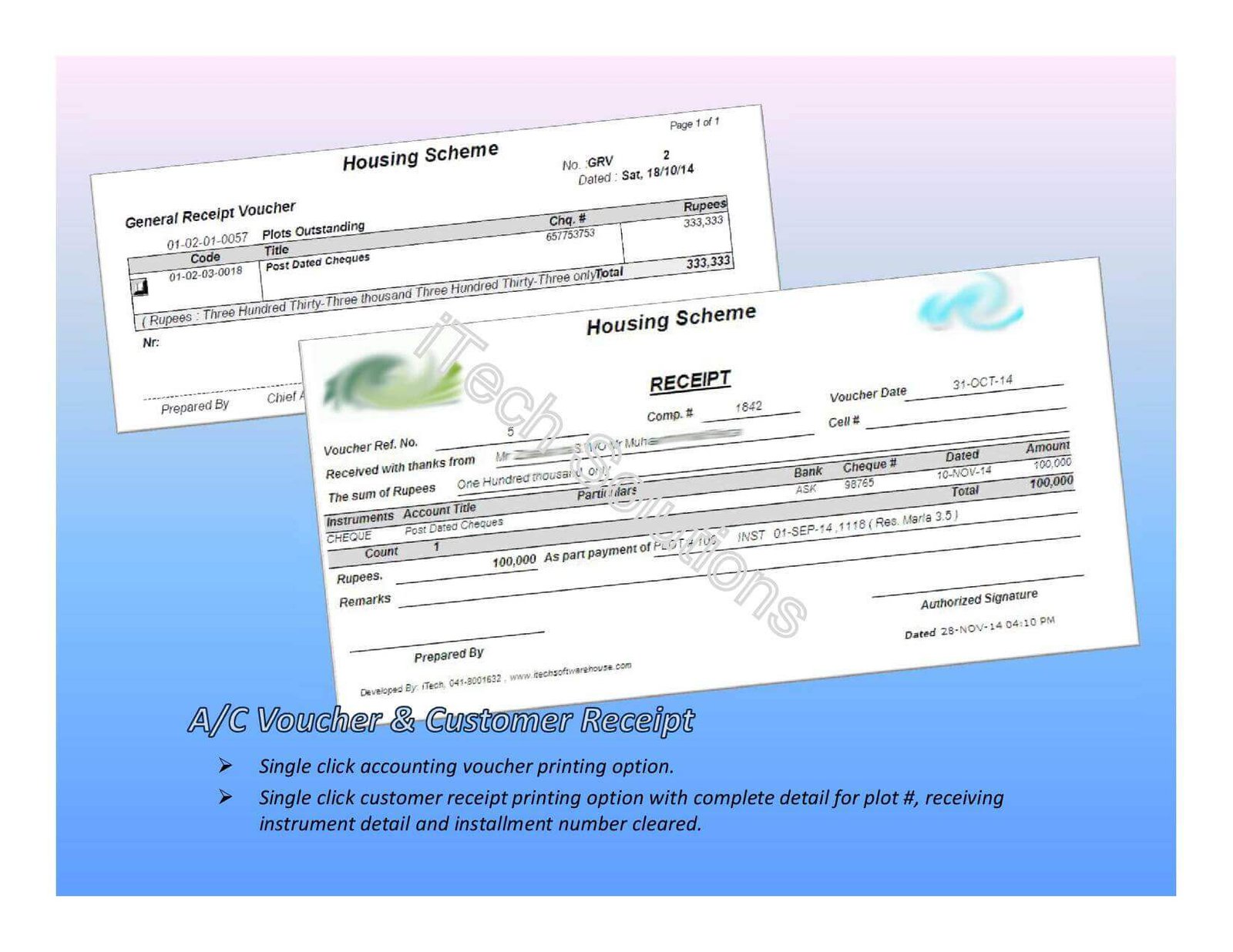 Installment Deposit Slip